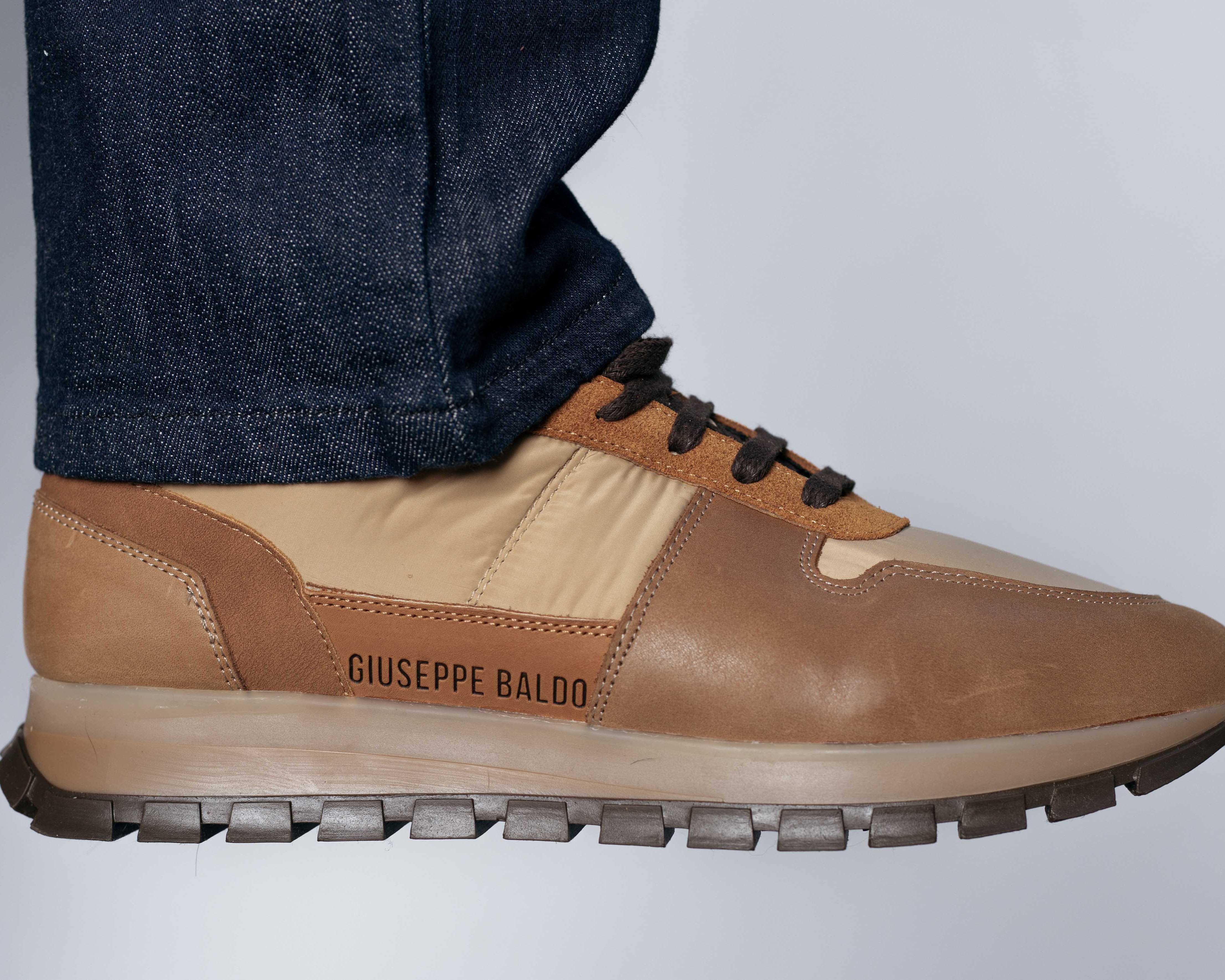 Zapatilla Beige y Habano