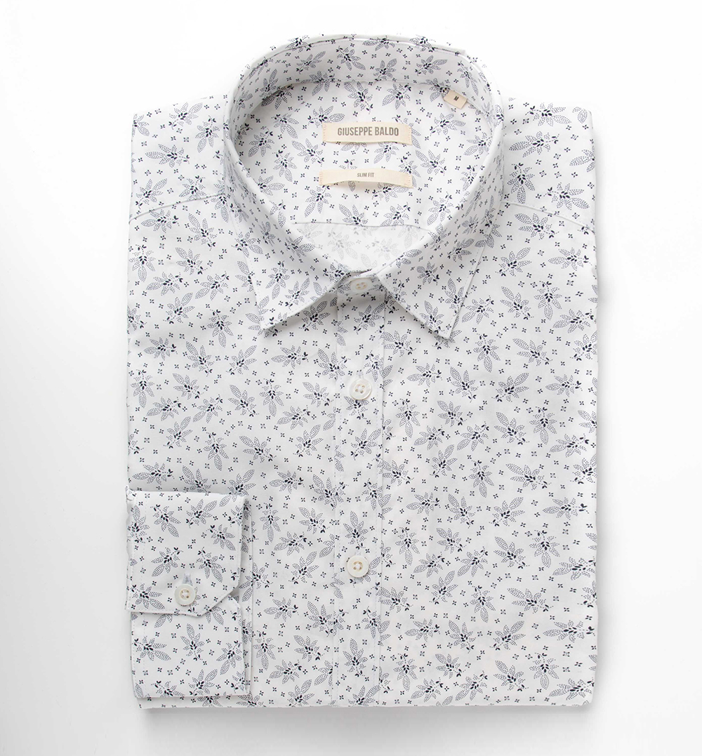 Blanco estampa flores